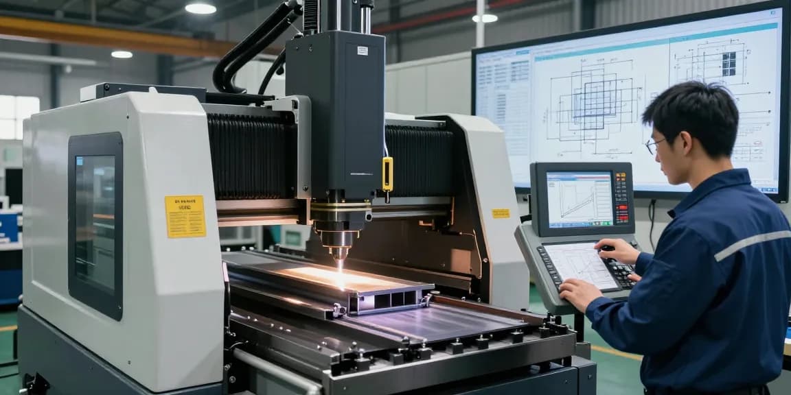 Hydraulic CNC press brake machine in a modern manufacturing environment showcasing advanced metal bending technology.