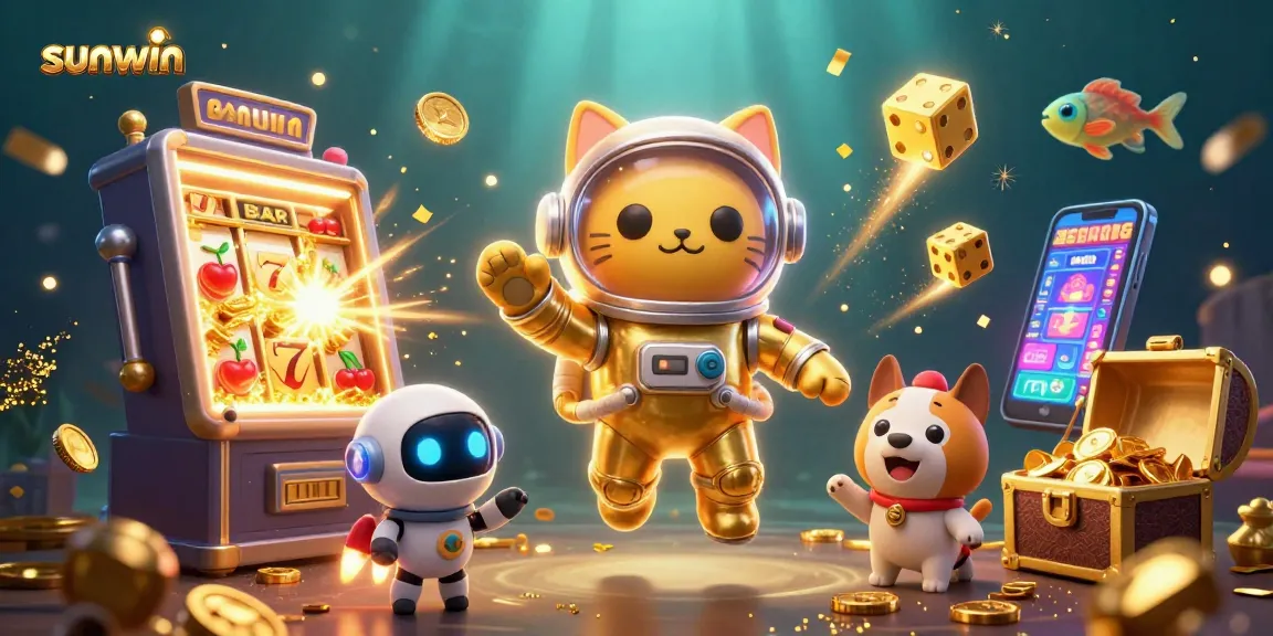 Experience top thrills with sunwin's colorful casino games in an enticing 3D space adventure.