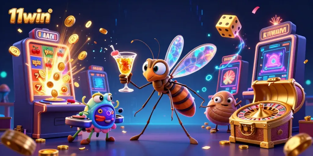 Experience the thrill of 11win casino with vibrant characters and dynamic gaming elements.
