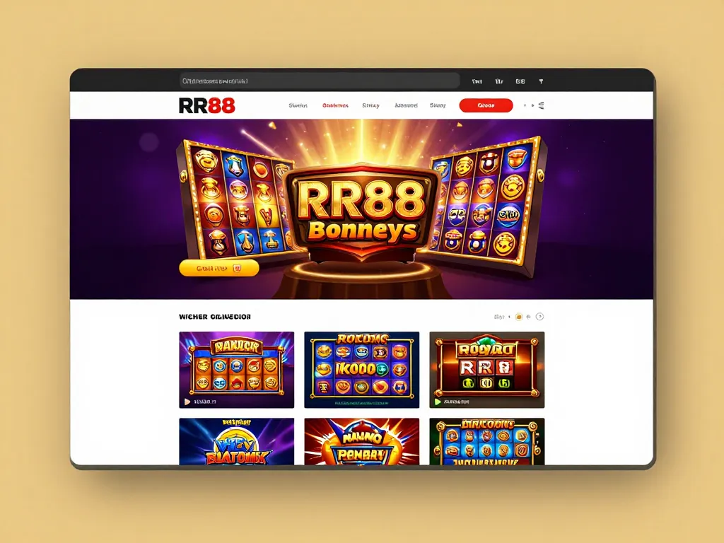 Engaging user interface of RR88 online casino showcasing vibrant games and promotions