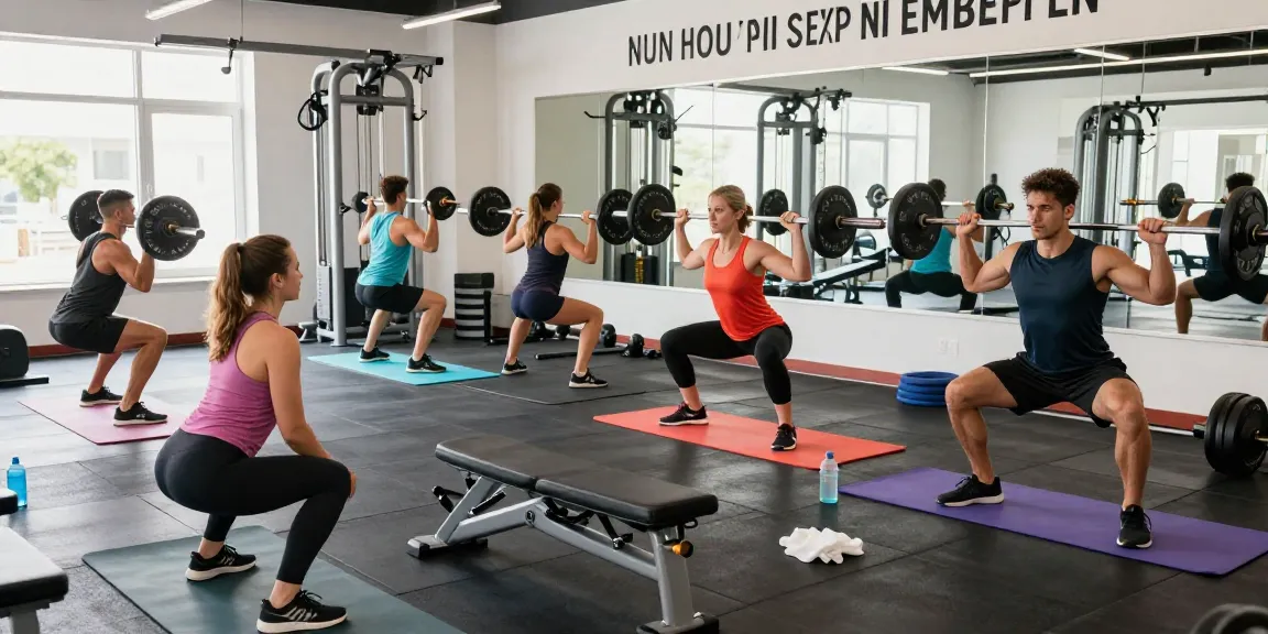 Anabolika Shop: A busy gym scene showcasing diverse individuals training hard, reflecting the fitness community's dedication.