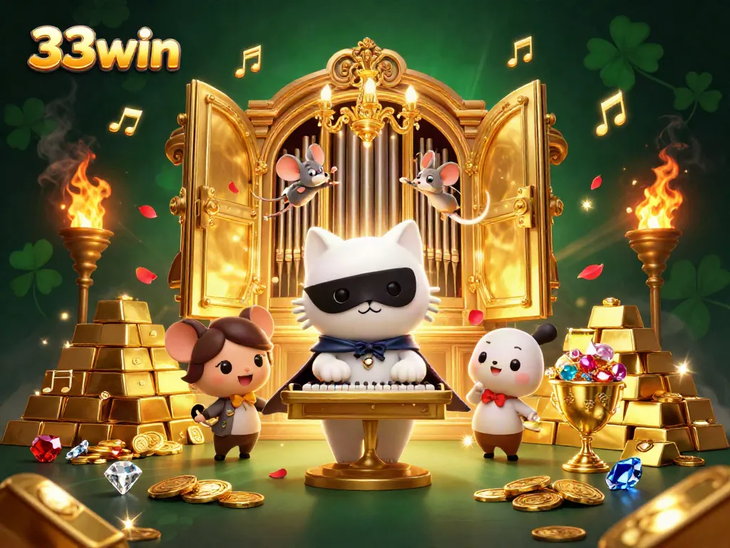 Experience thrilling action at 33win casino with vibrant characters and sparkling treasures.