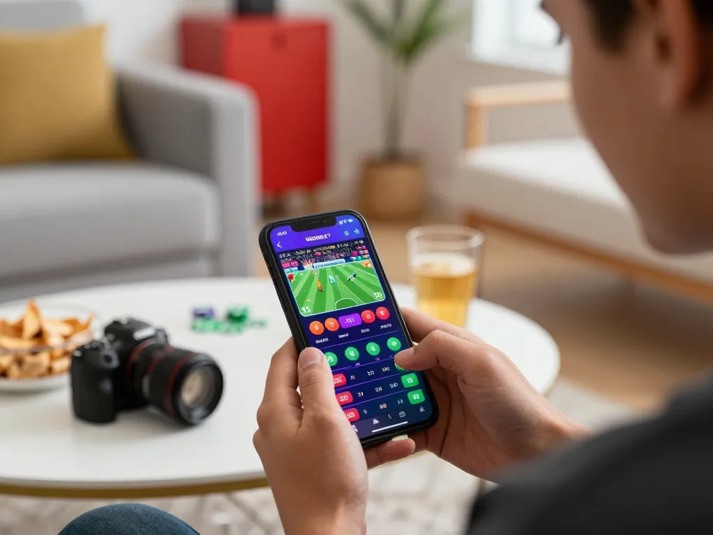 Engaging in llwin Download for mobile betting, showcasing a vibrant casino app in action