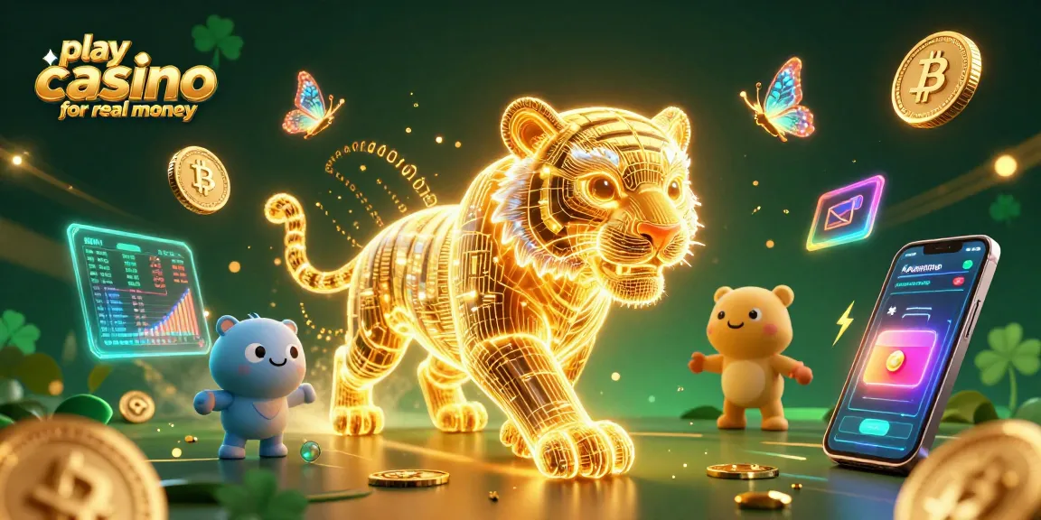 Play casino games for real money with the vibrant digital casino jungle scene.