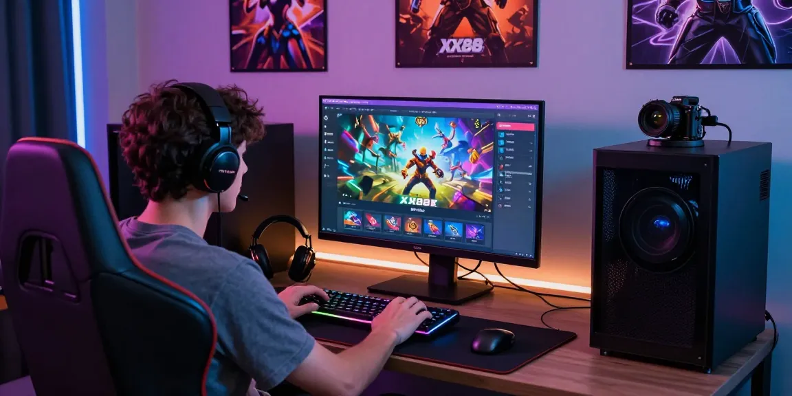 XX88 online gaming scene with user engaged in gaming activity
