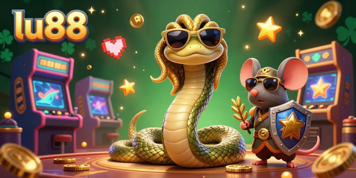 Experience thrilling wins with lu88 in this vibrant casino scene featuring game elements and dynamic characters.