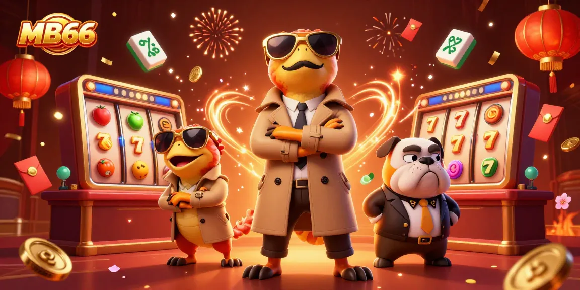 Experience MB66's vibrant casino atmosphere with raptors in disguise at a VIP entrance.