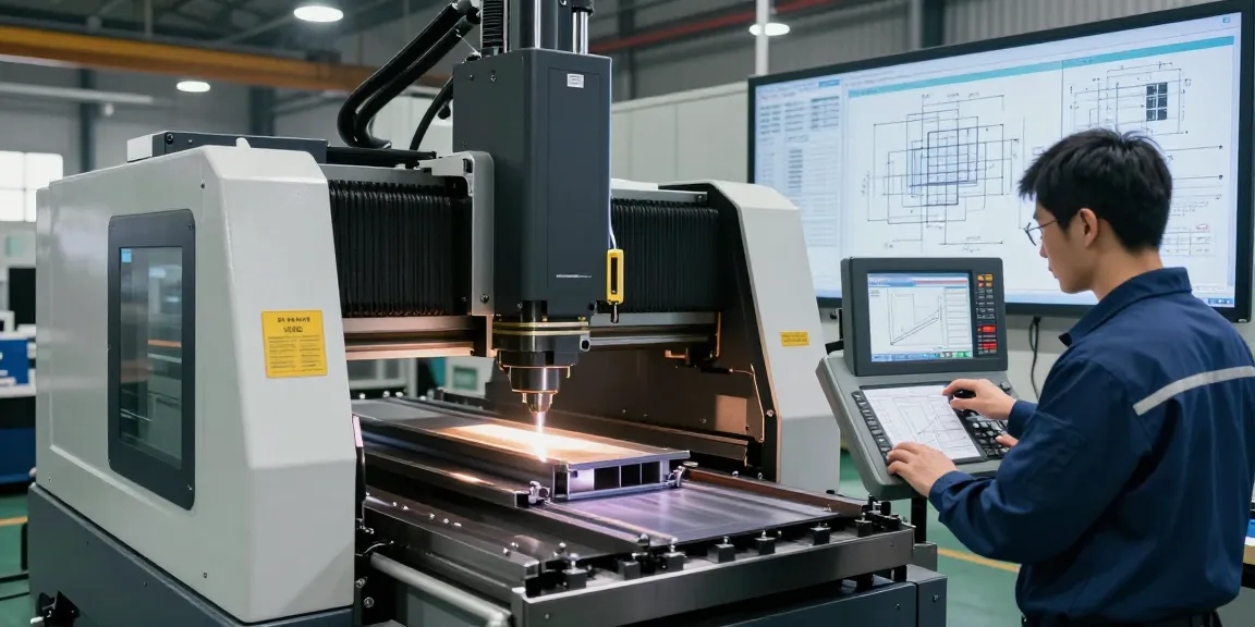 Hydraulic CNC press brake machine in a modern manufacturing environment showcasing advanced metal bending technology.