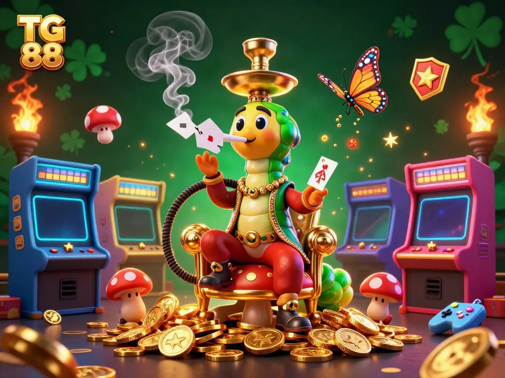 Experience dynamic gaming at TG 88 with vibrant 3D elements and elaborate casino visuals.