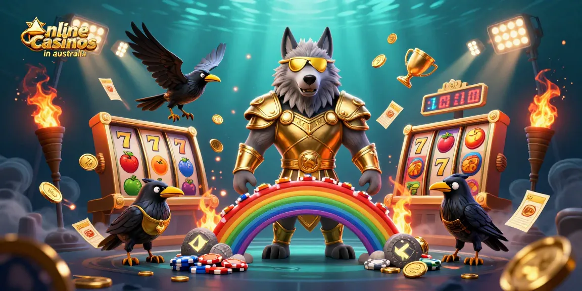 Engage with the vibrant world of online casinos in Australia, featuring Odin, his ravens, and exciting slot elements.