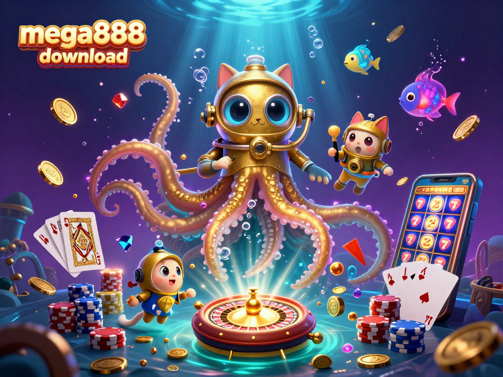 Muat turun mega888 dengan slot dan permainan kasino dari laut yang kaya dengan cahaya di sekelilingnya.