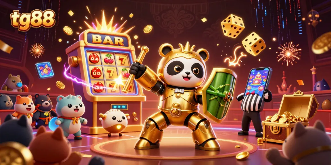 Experience winning excitement at tg88's dynamic casino, with vibrant characters and thrilling game elements.