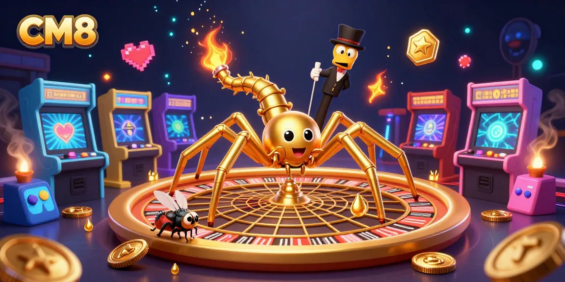 CM8 engages players with thrilling roulette action surrounded by vibrant arcade games.