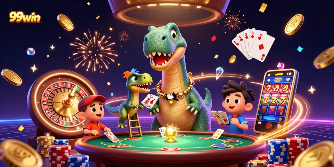 Experience excitement at 99win with dynamic casino characters and thrilling gaming action.