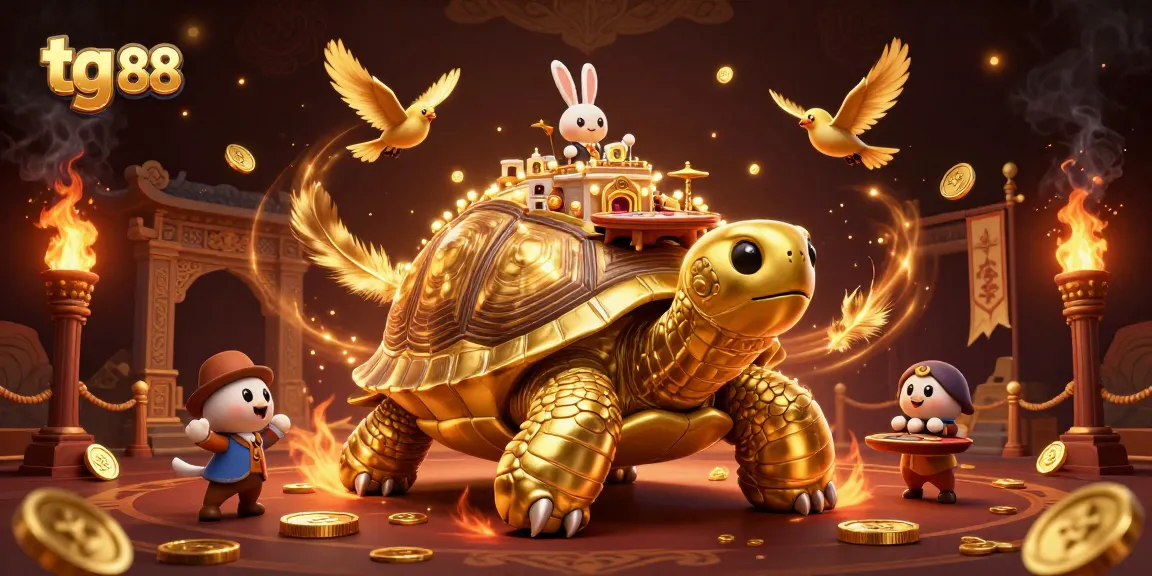 Engage in exciting fish shooting action with tg 88's vibrant gameplay, featuring golden tortoise and rabbit dealer.
