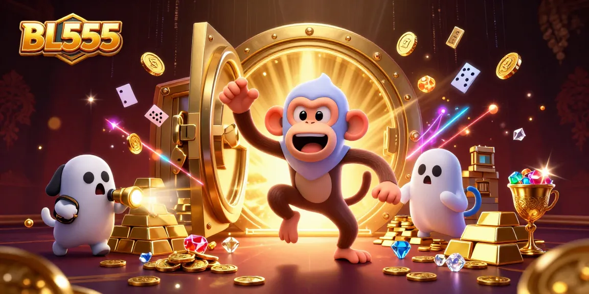 Immerse in the thrilling world of BL555, where a poltergeist monkey juggles golden treasures in a haunted casino.